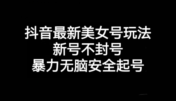 抖音最新美女号玩法，新号不封号，暴力无脑安全起号【揭秘】-19点研学社