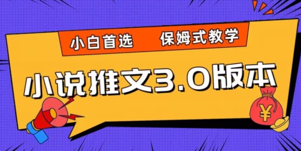 小说推文3.0玩法，日入两千+，保姆式教学，小白首选【揭秘】-19点研学社